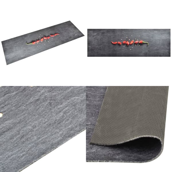 Køkkenmåtte 60x180 cm vaskbar chilitryk - Køkkenmåtte - Køkkenmåtter - Home & Living