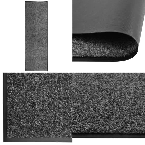 Vaskbar dørmåtte 60x180 cm antracitgrå - Dørmåtte - Dørmåtter - Home & Living