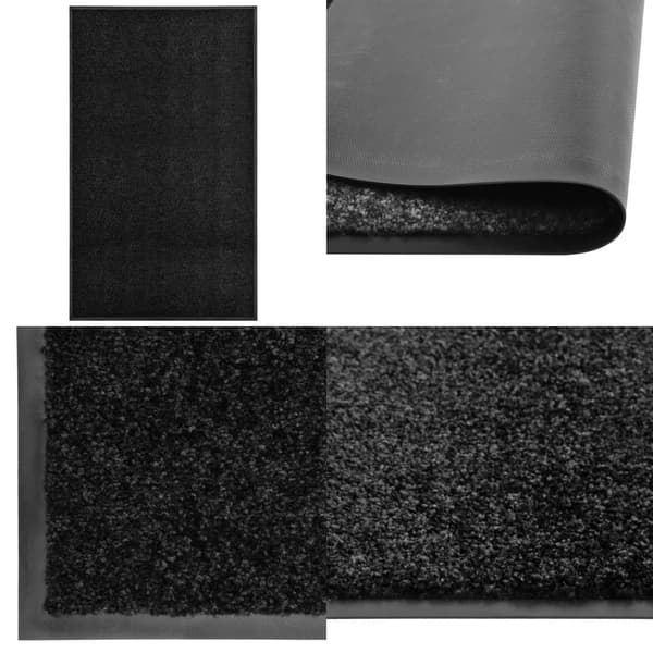 Ovimatto pestävä musta 90x150 cm - Ovimatto - Ovimatot - Home & Living