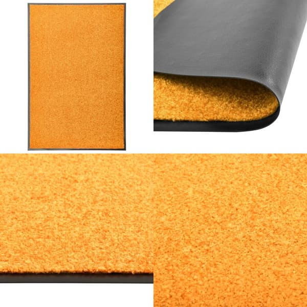 Vaskbar dørmåtte 60x90 cm orange - Dørmåtte - Dørmåtter - Home & Living