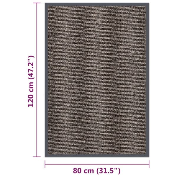 Dörrmatta tuftad 80x120 cm mörkbrun - Dörrmatta - Dörrmattor - Home & Living
