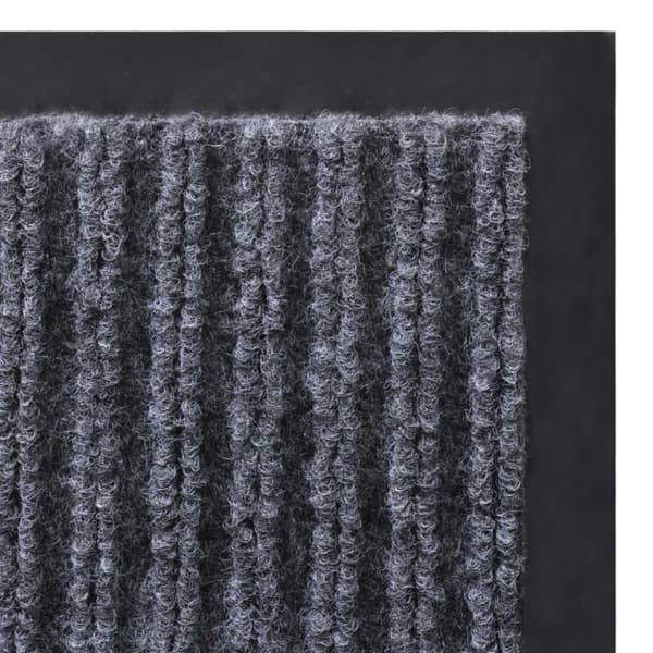 dørmåtter 2 stk. 90 x 60 cm PVC grå