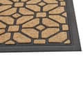 Miniatyrbillede 5 af 5: Dørmåtte Naturlig/Sort Kokosfiber med skridsikker PVC-bagside 45 x 75 cm Geometrisk motiv Moderne Stil