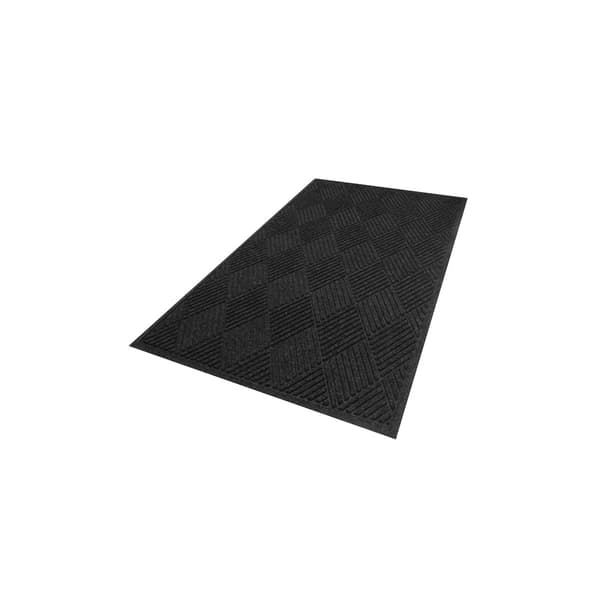 Waterhog Diamond tørremåtte / rensemåtte 60x90 cm - Modekant - Antracit