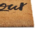 Miniatyrbild 5 av 5: Dörrmatta Natur Kokos PVC-baksida Halkskydd 40 x 60 cm Bonjour Text Motiv Modern Inomhusdekoration