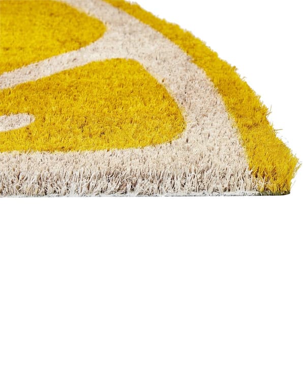 Dörrmatta Gul Natur Kokos PVC-baksida Halkskydd 40 x 60 cm Citronform Modern Inomhusdekoration