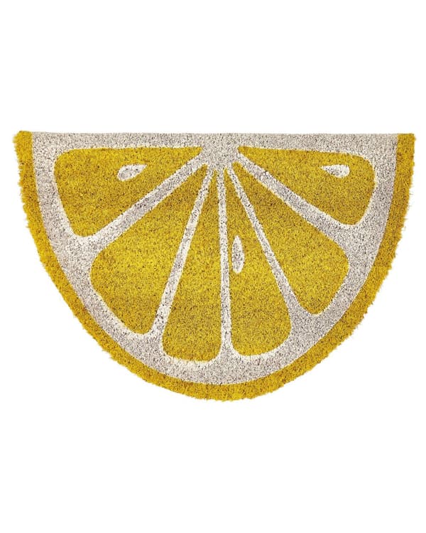 Dörrmatta Gul Natur Kokos PVC-baksida Halkskydd 40 x 60 cm Citronform Modern Inomhusdekoration