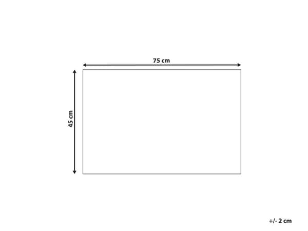 Dörrmatta Naturlig polyester Svart gummibaksida Halkskydd 45 x 75 cm Honungskaketryck Modern Inomhusdekoration