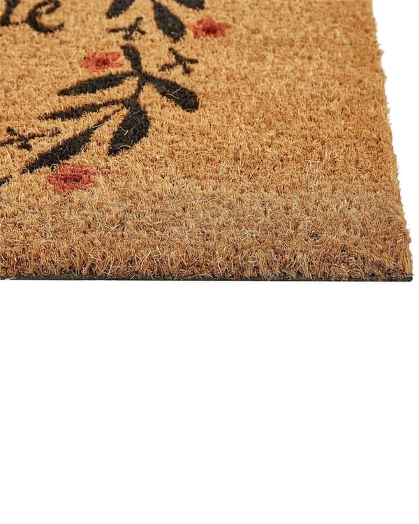 Dörrmatta Natur kokos PVC-baksida Halkskydd 40 x 60 cm Bildtext Textmotiv Modern Inomhusdekoration