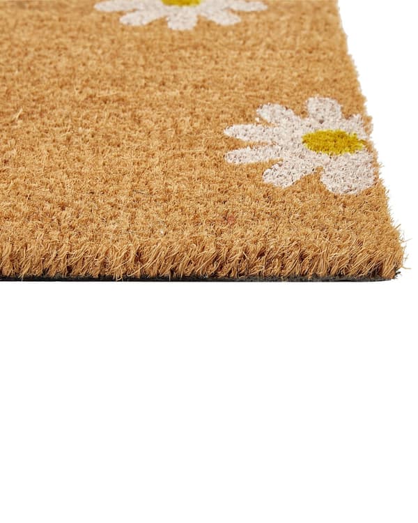 Dørmatte Naturlig kokos med PVC-bakside Sklisikker 40 x 60 cm Blomstermønster Glam Moderne Innendørs Dekorasjon