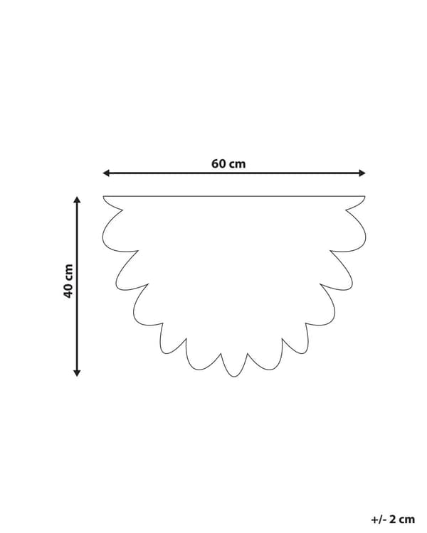 Dørmatte Flerfarget Naturlig kokos med PVC-bakside Sklisikker 40 x 60 cm Blomsterform Moderne Innendørsdekorasjon