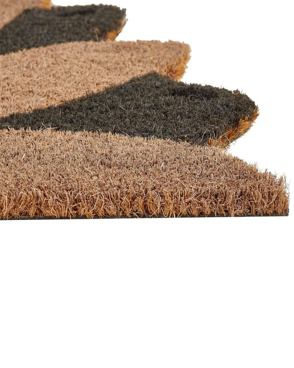 Dørmatte Flerfarget Naturlig kokos med PVC-bakside Sklisikker 40 x 60 cm Blomsterform Moderne Innendørsdekorasjon