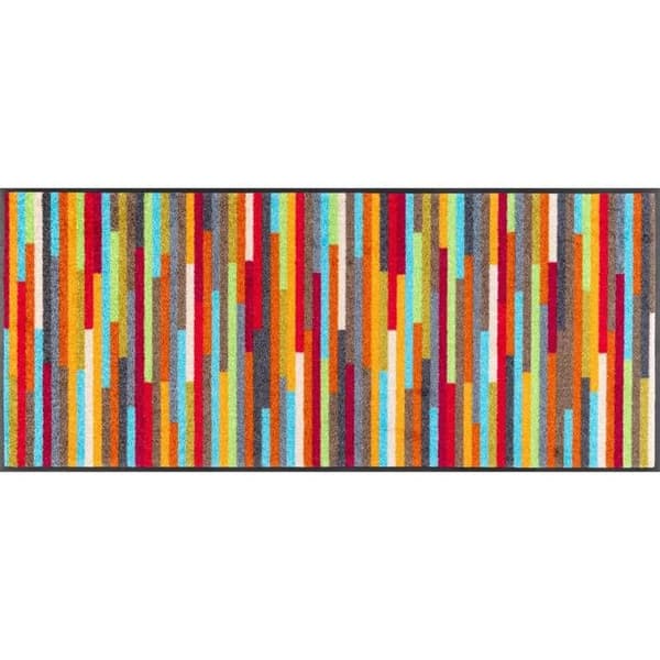 Dörrmatta Mikado Stripes Tvättbar golvmatta 140 x 60 cm tvätt+torr DESIGN