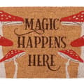 Miniatyrbilde 3 av 3: Something Different Magic Happens Here Mushroom Door Mat