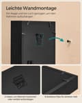 Miniatyrbild 5 av 7: Rootz Väggmonterad fotoram - Bildram - Glasram - MDF - Invändigt djup 3,5 cm - 30,4 cm x 5,5 cm x 38 cm