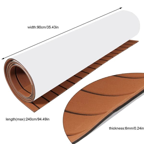 Eva Foam -liukastumisenestomatto, koko 90x240 cm, paksuus 6 mm,900x2400x6mm