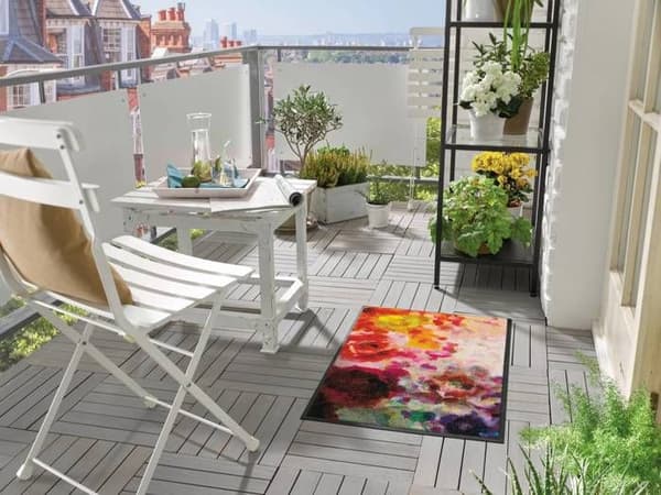 Färg Blast dörrmatta Tvättbar golvmatta 75 x 50 cm tvätt+torr DESIGN
