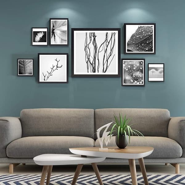 Rootz-kuvakehykset 5 kpl - Valokuvakehykset - Pöytälevy ja seinäteline - MDF-kehys - Pleksilasietupaneeli - Useita kokoja - Kodin sisustus - 30cm x 40