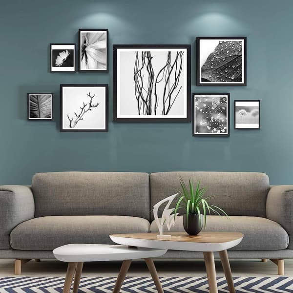 Rootz Modern Hängande & Bordsskiva tavelramar Set - MDF fotoramar - Brett utbud av storlekar - Väggdekor - E1 Class Material - 3-pack, vit - 30 x 45 c