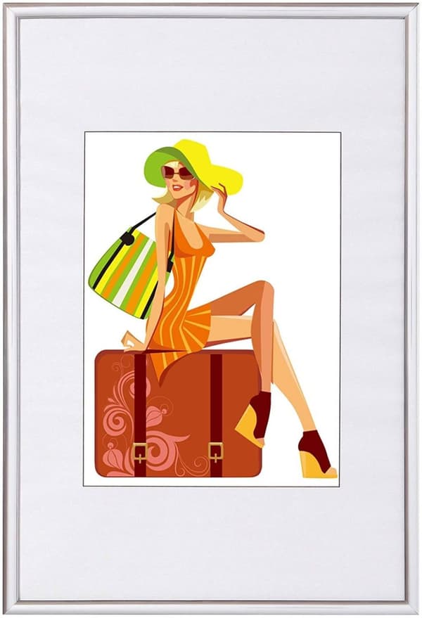 Rootz fotoramset - Tavelramar - Plastmaterial - Hållbar - Olika storlekar - Flera visningsalternativ - Presentidé - Svart/Vit/Silver/Guld - 69cm×72cm×