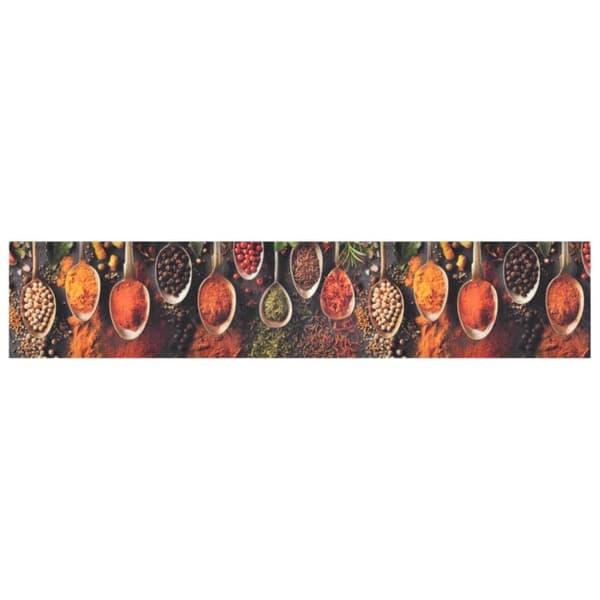 Köksmatta maskintvättbar sked & kryddor 60x300 cm sammet