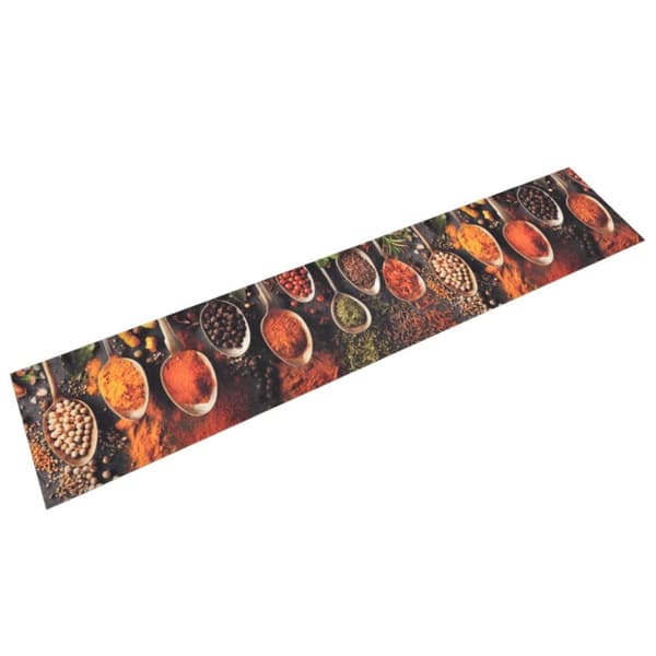 Köksmatta maskintvättbar sked & kryddor 60x300 cm sammet