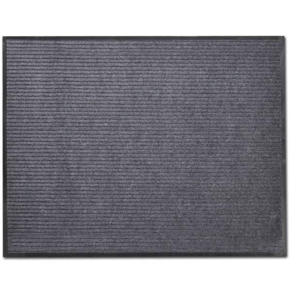 Dörrmatta 120 x 180 cm grå PVC