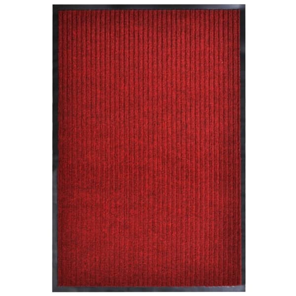 Dörrmatta röd 117x220 cm PVC