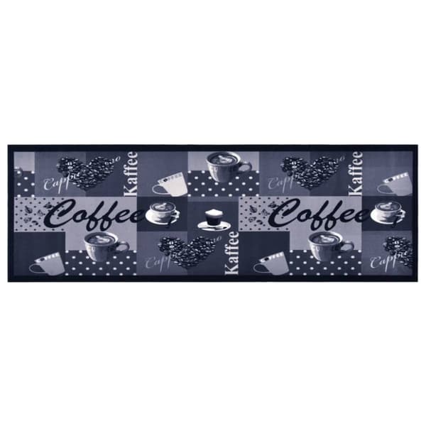 Köksmatta maskintvättbar kaffe blå 60x300 cm