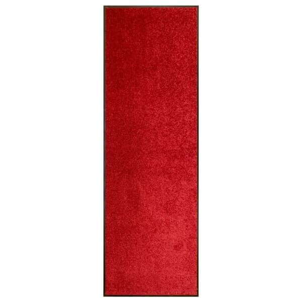 Dörrmatta tvättbar röd 60x180 cm