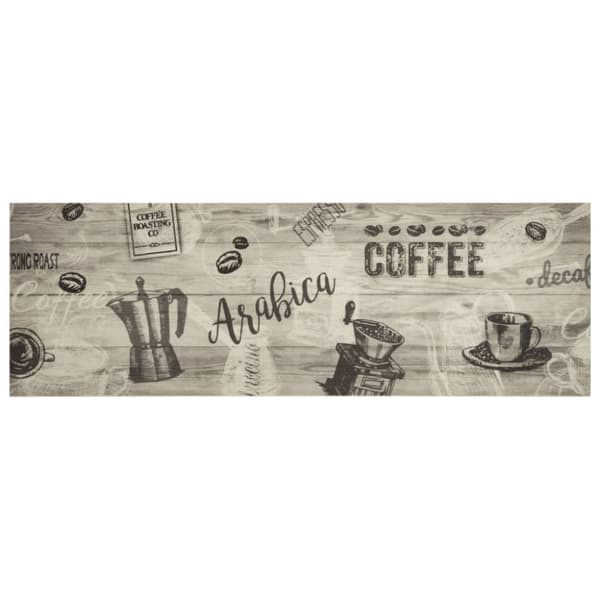 Köksmatta maskintvättbar kaffe grå 60x180 cm sammet