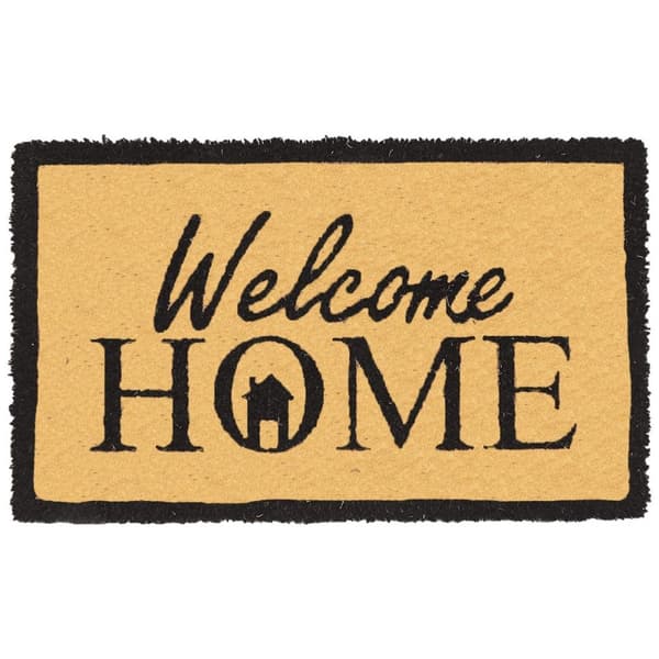 Brun Welcome Home mönster dörrmatta