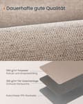 Miniatyrbillede 5 af 6: Rootz Runner Tæppe - 80 x 300 cm - Kan maskinvaskes - Camel Brown - Polyester Materiale - Filt bagside - TPR - 3,4 kg