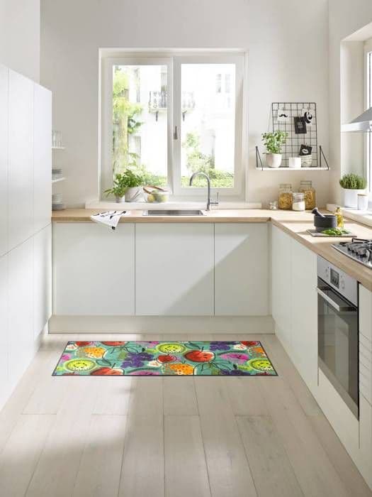 Paillasson Fruit Fiesta tvättbar smutsavvisande matta olika storlekar tvätt+tork design