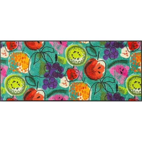 Paillasson Fruit Fiesta tvättbar smutsavvisande matta olika storlekar tvätt+tork design