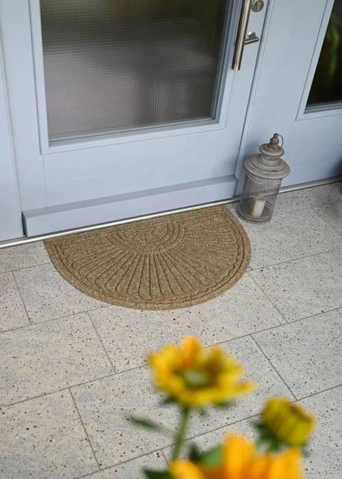 Paillasson Halfmoon taupe 85 x 55 cm tvättbar golvmatta wash+dry DUNE