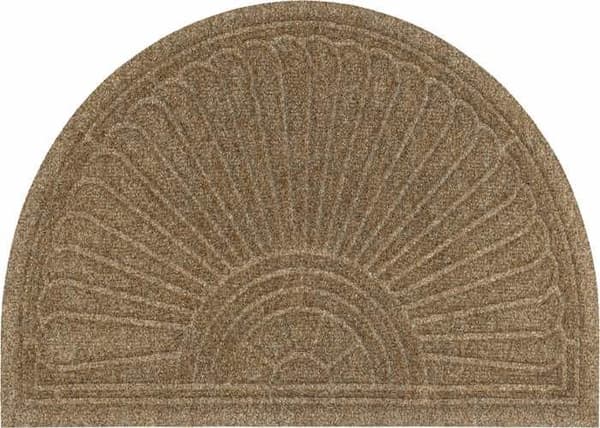Paillasson Halfmoon taupe 85 x 55 cm tvättbar golvmatta wash+dry DUNE