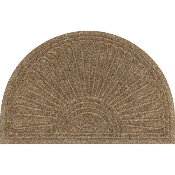 Paillasson Halfmoon taupe 85 x 55 cm tvättbar golvmatta wash+dry DUNE