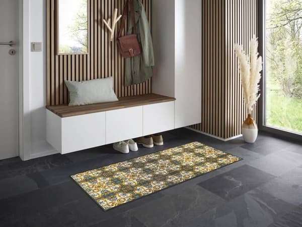 Piastrelle dörrmatta Tvättbar golvmatta 140 x 60 cm tvätt+torr DESIGN