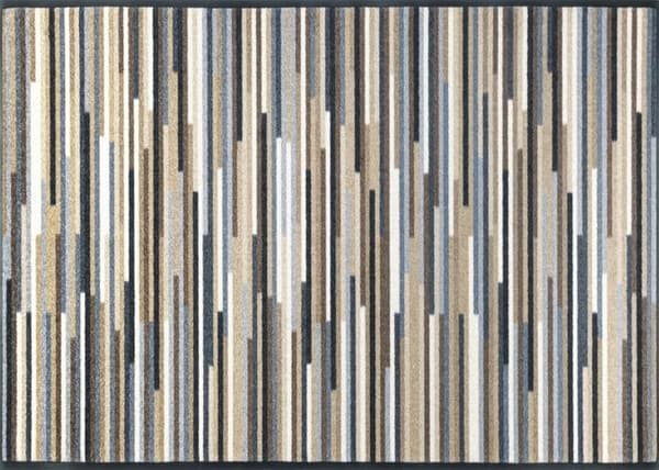 Paillasson Mikado Stripes natur Tvättbar matta i olika storlekar wash+dry Design Mått 240 x 60 cm