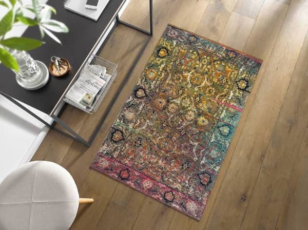 Tvättbar mattor wash+dry Mirage 70x120cm för inomhus och utomhus utan kant, flerfärgad