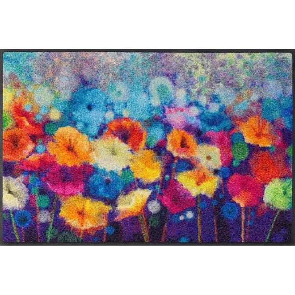 Paillasson Flowerlover 75 x 50 cm tvättbar golvmatta wash+dry Design