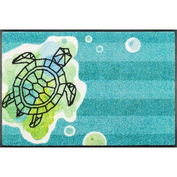Paillasson Sköldpaddsplash 75 x 50 cm tvättbar golvmatta wash+dry Design
