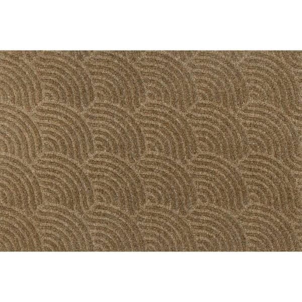Paillasson Waves taupe 90 x 60 cm tvättbar golvmatta wash+dry DUNE