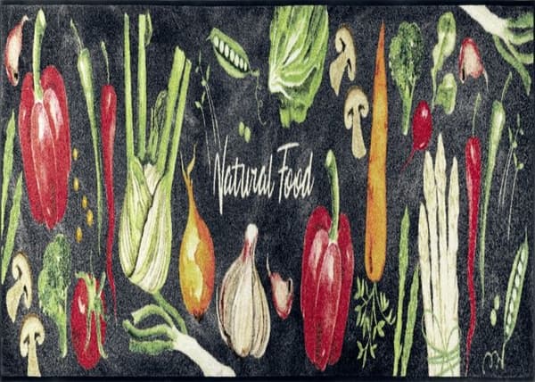 Paillasson Natural Food matta mot smuts tvättbar i olika storlekar tvätt + tork design