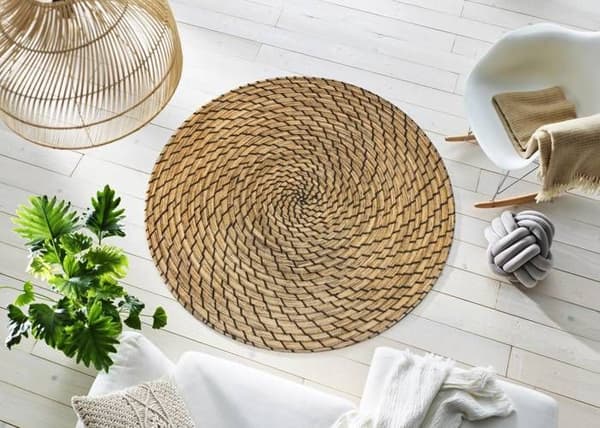 Pintao dörrmatta Tvättbar golvmatta 150 x 150 cm tvätt+torr DECOR Special Shape