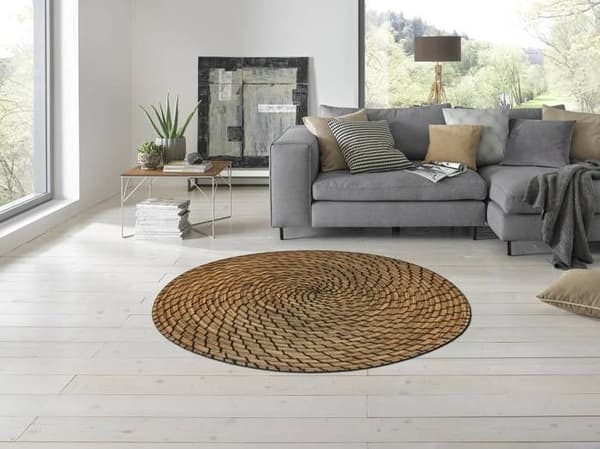 Pintao dörrmatta Tvättbar golvmatta 150 x 150 cm tvätt+torr DECOR Special Shape