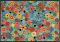 Miniatyrbild 3 av 3: Paillasson Flower Power tvättbar smutsavvisande matta i olika storlekar tvätt + tork design