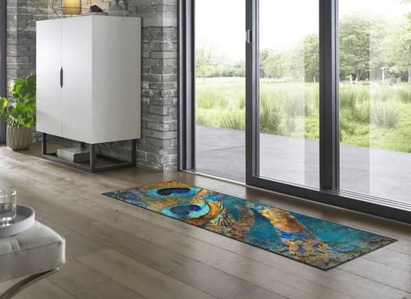 Paillasson Duo Latte tvättbart smutsavvisande matta i olika storlekar wash+dry eco REVIVE