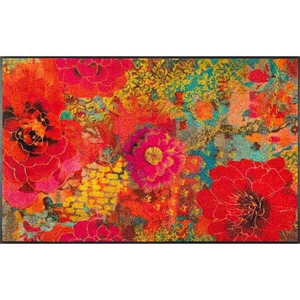 Paillasson Flowerchains Tvättbart smutsmatta i olika storlekar wash+dry Design Mått 120 x 75 cm